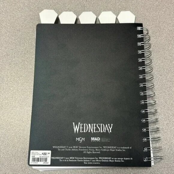 9. Wednesday Spiral Notebook NWT - Picture 8 of 8